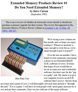 Extended Memory Products Review #1: Do You Need Extended Memory?